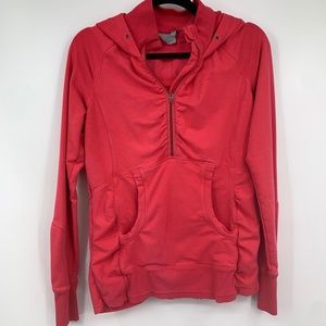 Athleta womens medium pullover‎ heavenly hail half zip hoodie sweatshirt hooded